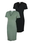 Mamalicious - Mlkerrie Tess Ss Jrs Abk Dress 2F 2-P - Liibuvad kleidid - S