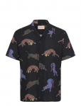 Revolution - Short-Sleeved Cuban Shirt - L&uuml;hikeste varrukatega s&auml;rgid - L