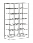 House Doctor - Wine Rack, Hd24, Silver Finish - Riiulid - 20X 41X 67CM