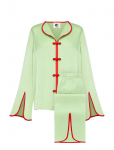 Sleeper - Louis Pajama Set With Pants In Green - Pidžaamad (komplektid) - L