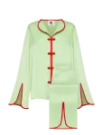 Sleeper - Louis Pajama Set With Pants In Green - Pidžaamad (komplektid) - L