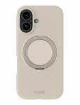 Holdit - Silicone Stand Case Iphone 16 Mocha Brown - Telefoni&uuml;mbrised - IPHONE 16