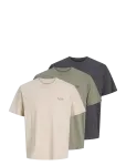 Jack & Jones - Jjearchive Graphic Tee Ss O-Neck 3Pk Mp - L&uuml;hikeste varrukatega - XL