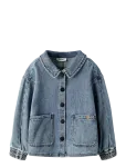 Lil'Atelier - Nmfkarole Ls Dnm Shirt 2433-Cj Lil - Pikkade varrukatega s&auml;rgid - 98