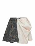 Ganni - Printed Draped Mini Skirt - L&uuml;hikesed seelikud - 40
