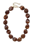 Bud To Rose - Vibe Resin Necklace Brown - Statement kaelakeed - ONE SIZE
