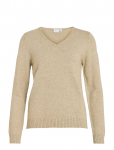 Vila - Viril V-Neck L/S  Knit Top - Noos - Džemprid - XXL
