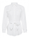 Lauren Ralph Lauren - Relaxed Fit Belted Linen Shirt - Pikkade varrukatega - L