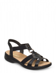 Rieker - Rieker Ladies' Sandals 64574-00 Black - Flat - 36