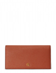 Lauren Ralph Lauren - Crosshatch Leather Slim Wallet - Rahakotid - ONE SIZE