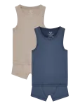 Copenhagen Colors - Rib Jersey 2Pack Tank-Top & Boxershorts - Aluspesukomplektid - 104