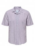 ONLY & SONS - Onscaiden Ss Solid Resort Linen Noos - L&uuml;hikeste varrukatega - S
