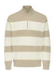 ONLY & SONS - Onsphil Reg 12 Struc Half Zip Knit Noos - Poolpika lukuga džemprid - XXL