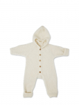 Smallstuff - Jumpsuit Boucl&eacute; Merino Wool W. Buttons And Hoodie - Kombinesoonid - 92-98