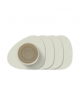 LIND DNA - 4-Set Glass Mat Curve Nupo - Joogialused - 11X13CM