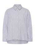 Brixtol Textiles - Stella Dark Navy White Stripe - Pikkade varrukatega - XS