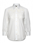 Lauren Ralph Lauren - Eyelet Cotton Broadcloth Shirt - Pikkade varrukatega - XS