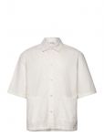 Weekday - Relaxed Short Sleeve Cotton Shirt - L&uuml;hikeste varrukatega - L
