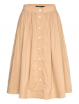 Lauren Ralph Lauren - Button-Front Cotton-Blend Skirt - P&otilde;lveni ja midiseelikud - 40
