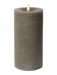 C'est Bon - Rustic Finish Led Pillar Candle - LED-k&uuml;&uuml;nlad - H20CM