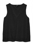 Vero Moda - Vmhoney Lace Sl V-Neck Top Wvn Ga - Varrukateta - M