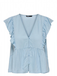 ONLY - Onlrian Flonce S/S Top Wvn - L&uuml;hikeste varrukatega - XS