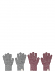 Mp Denmark - Comfy Glitter Gloves 2-Pack - Kindad - 7-11Y
