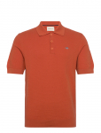 Gant - Textured Cotton Ss Polo - L&uuml;hikeste varrukatega kootud polos&auml;rgid - XXL