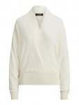 Lauren Ralph Lauren - Cotton-Modal Surplice Sweater - Džemprid - L