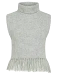 Vila - Vizariah High Neck Poncho/Ka - Kootud vestid - ONE SIZE