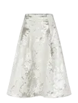 STINE GOYA - Metallic Woven Jacquard, Voluminous Midi Skirt - P&otilde;lveni ja midiseelikud - XL
