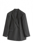 Lindex - N&aring;lestribet Blazer - Kaherealised bleiserid - XS