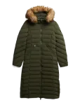 Superdry - Fuji Faux Fur Hooded Longline - Polsterdatud jakid - S