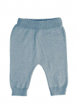 Smallstuff - Pants, Flat Knit Merino Wool, Blue - P&uuml;ksid - 80/86