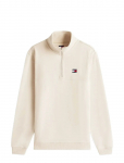 Tommy Jeans - Tjm Reg Badge Qz Ext - Poolpika lukuga džemprid - XS