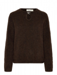 Selected - Slflulu Brushed Ls Knit Keyhole O-Neck - Džemprid - XS