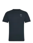 Knowledge Cotton Apparel - Alder Owl Chest Print Tee - Gots/Ve - L&uuml;hikeste varrukatega - S
