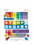 Ooly - Markers 12 Pcs - Double Sided - Stamp-A-Square - Pliiatsid - ONE SIZE
