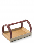 Gejst - Kydo Tray Oak Grey Burgundy - Kandikud - 23.5CM X 40.5CM X 27CM