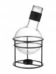 Dorre - Glora Mulled Wine Jug Glass Black Wrought Stand Capacity 1.3 L - Punase veini klaasid - 1.3 L