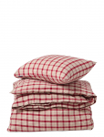 Lexington Home - Redbeige Checked Cotton Flannel Bed Set - Voodipesukomplektid - 150X210/50X60