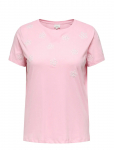 ONLY Carmakoma - Cardanielle Life S/S O-Neck Reg Tee Jrs - L&uuml;hikeste varrukatega - 50-52