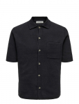 ONLY & SONS - Onssilas Reg Ss Shirt Knit - L&uuml;hikeste varrukatega kootud polos&auml;rgid - S