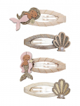 Mimi & Lula - 4 Clic Clacs - Mermaid Ocean Pearl - Juukseklambrid - ONE SIZE