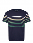 Armor Lux - Placed Striped T-Shirt - L&uuml;hikeste varrukatega - L