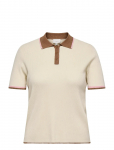 ONLY Carmakoma - Carmeddi Life Ss Contrast Polo Knt - Polod - 42-44