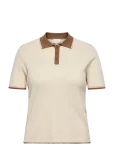 ONLY Carmakoma - Carmeddi Life Ss Contrast Polo Knt - Polod - 42-44
