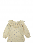 LouieLouie - Elinor Ruffle Blouse - Seersucker - Pluusid ja tuunikad - 98