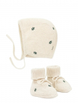 Moonboon - Knitted Bonnet And Booties Giftbox - Beebide kinkekomplektid - 6-9M(74CM)