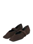 ALOHAS - Lautan Suede Brown Leather Ballet Flats - Baleriinad - 36